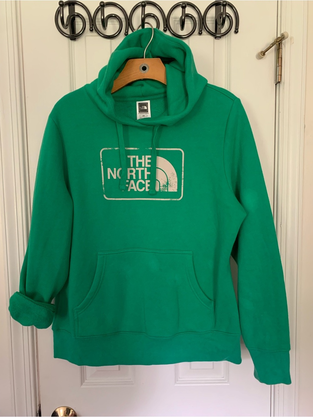 The North Face Kelly Green Hoodie Sweatshirt - Picture 2 of 6